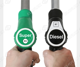 Fuel Grade Identification to EN 16942 standard, direct print on product badges for ZVA Nozzles