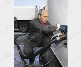 Heating oil delivery: HD reel hose, bulk nozzle Heating oil delivery: HD reel hose, bulk nozzle