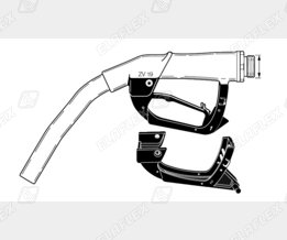 ZV19 1 spout ER127.2 fixed male